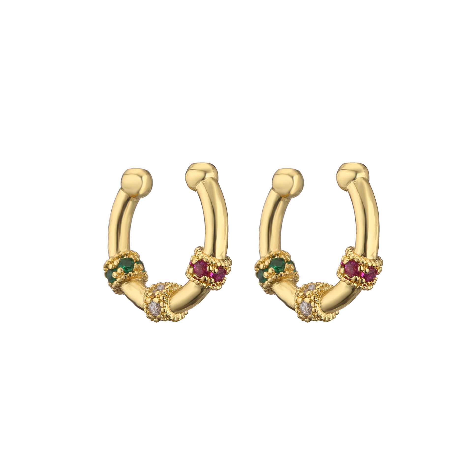 7:Gold ear clip 14.5*14.5mm