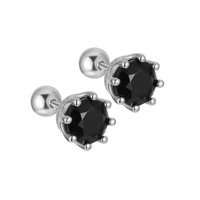 Platinum-plated black zirconium 4mm