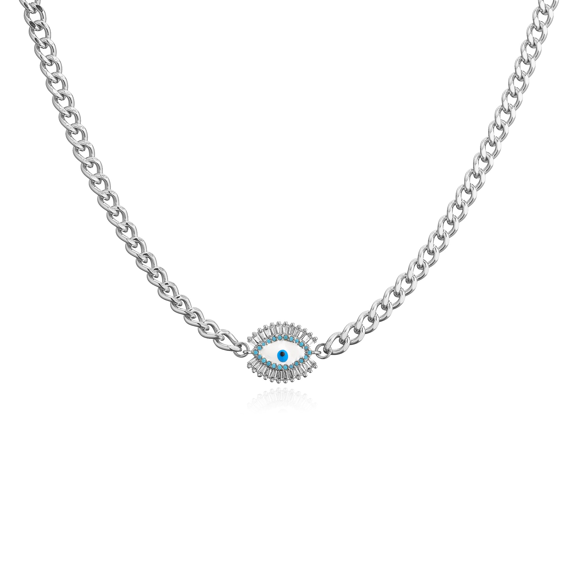 White and gold necklace