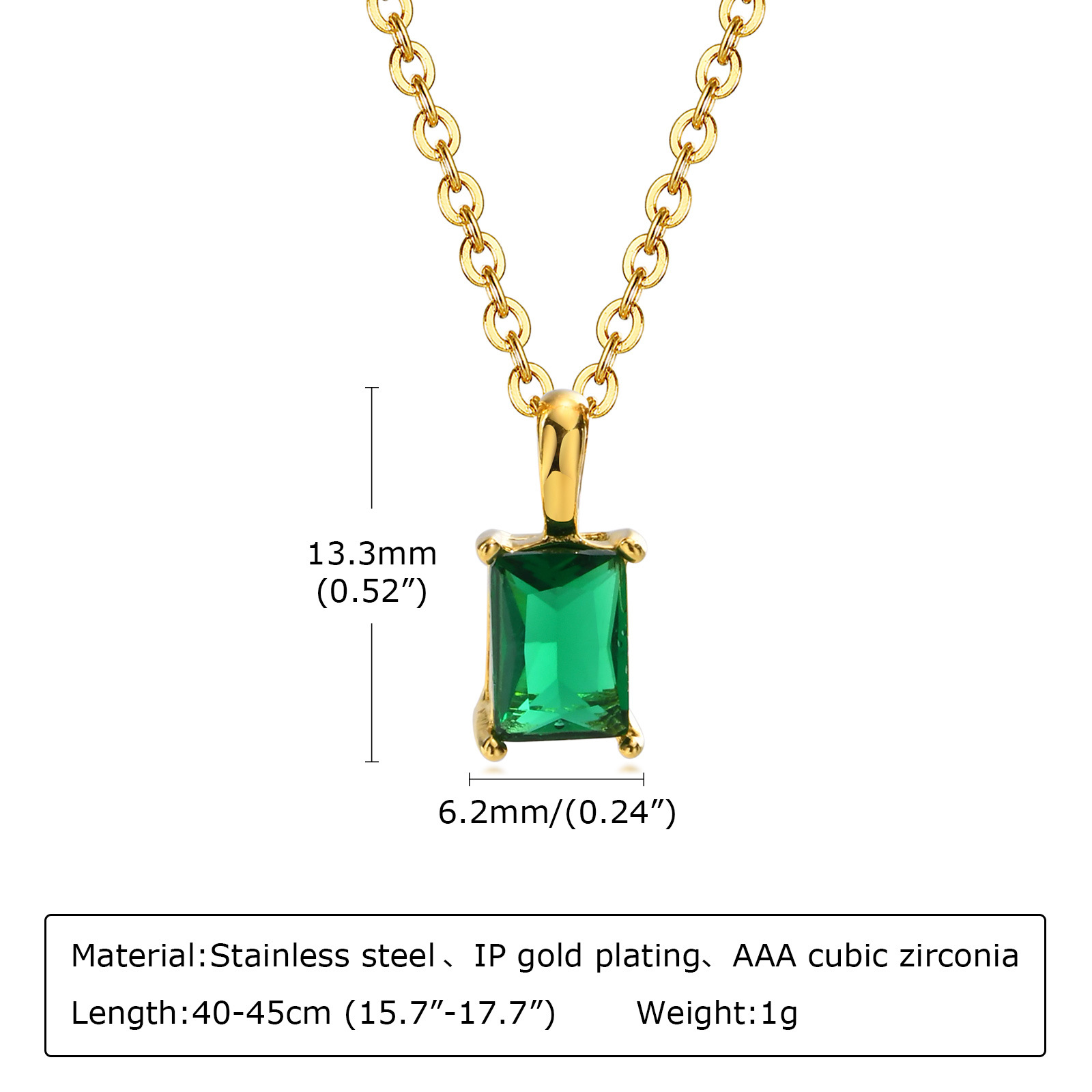 Green zircon