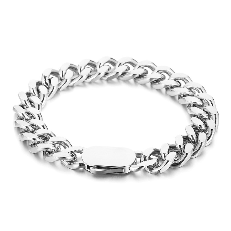 Steel color Bracelet 10mm21cm