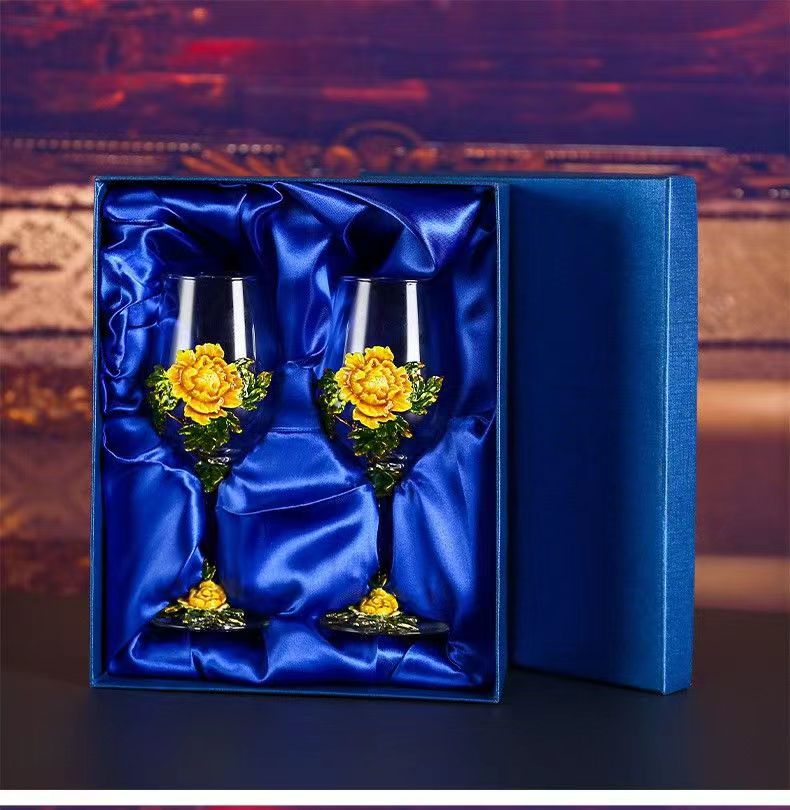 Yellow peony Cup body double gift box