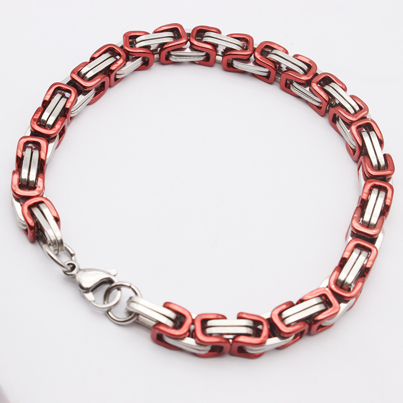 6N double piece red bracelet