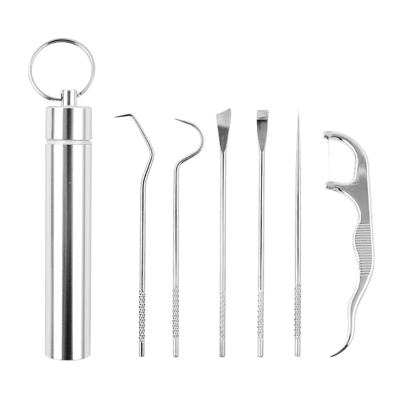 Barrel double Shovel 6-piece set with floss