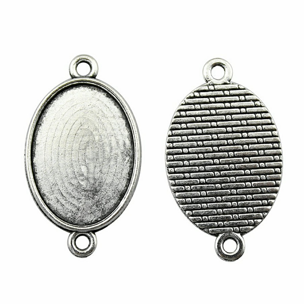 antique silver color 13x18mm