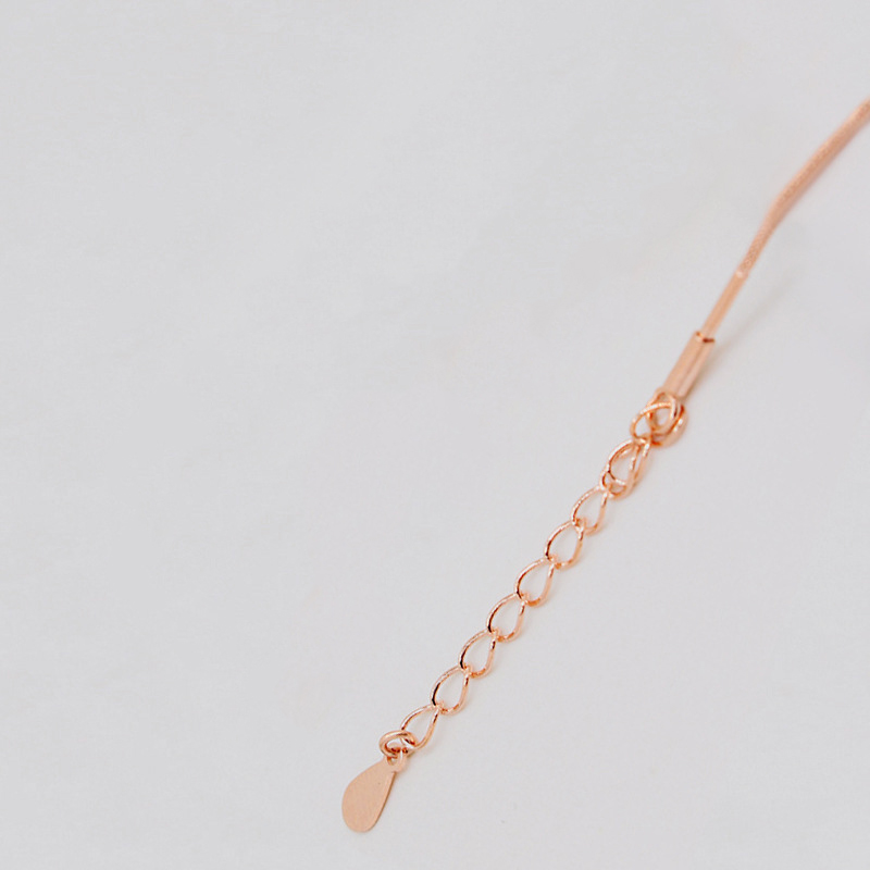 4 rose gold color plated