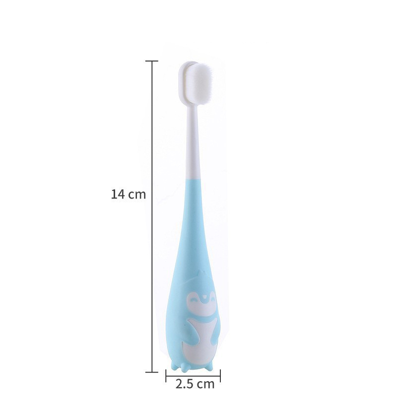 Soft Cotton Soft Bristle Brush - Blue 2-12 years old