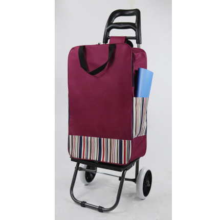 Portable Zipper Bag   Three wheels of jujube striped plastic crystal