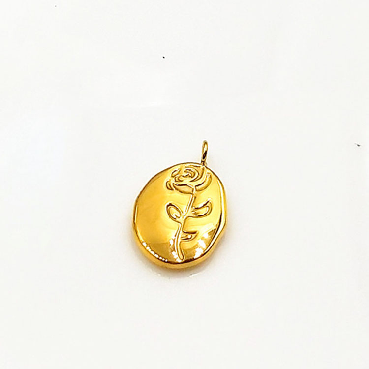 Gold single pendant