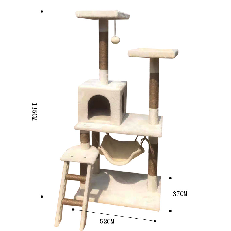 Large ladder rice white 37x52x135cm