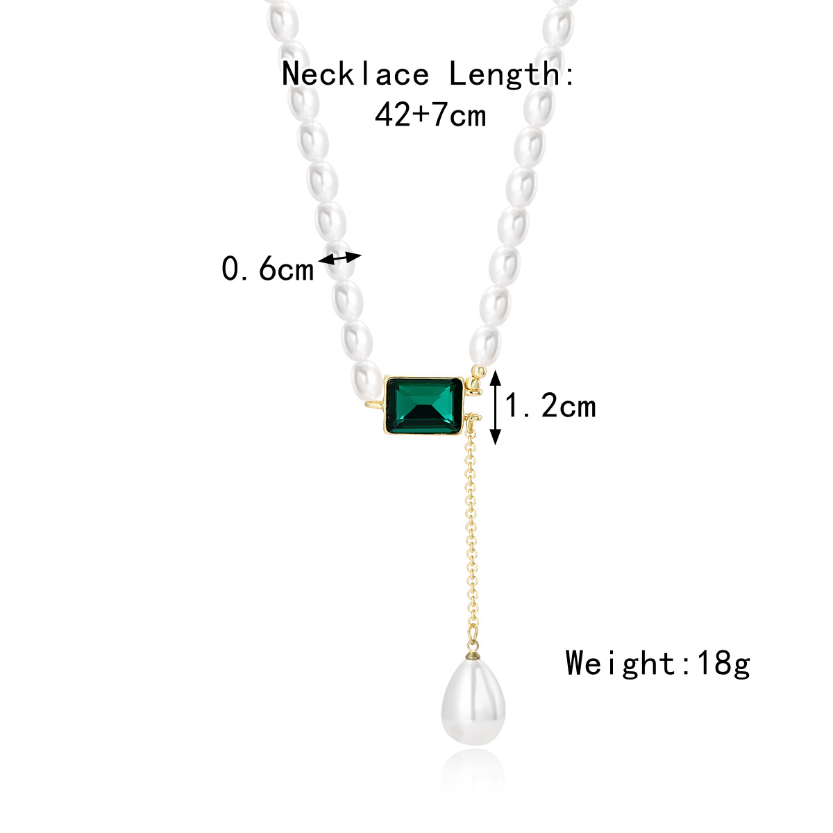 N2209-3 Green Square Crystal