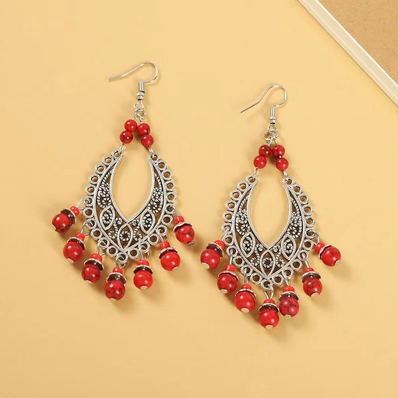 D earring 70x40mm