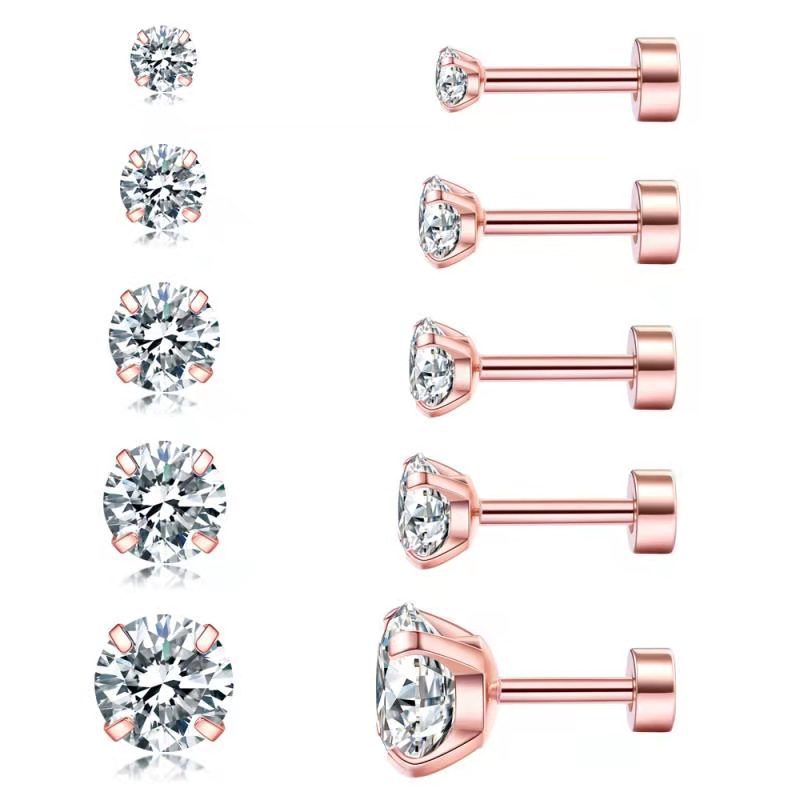 1.2*6*7mm rose gold