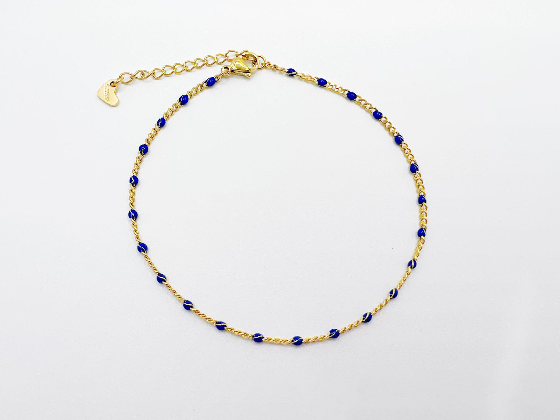 Anklet royal blue