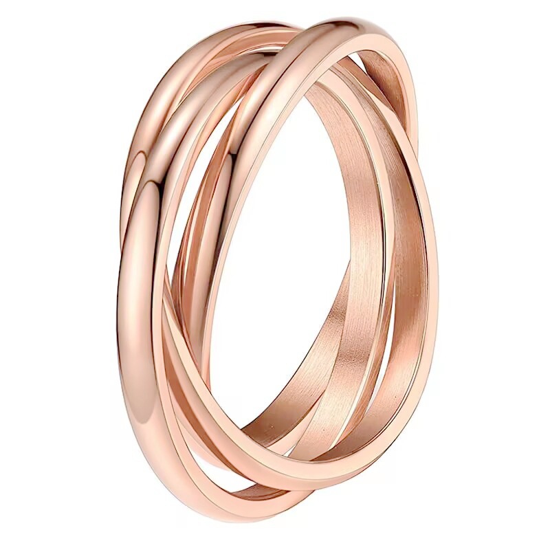 rose gold color US Size #5