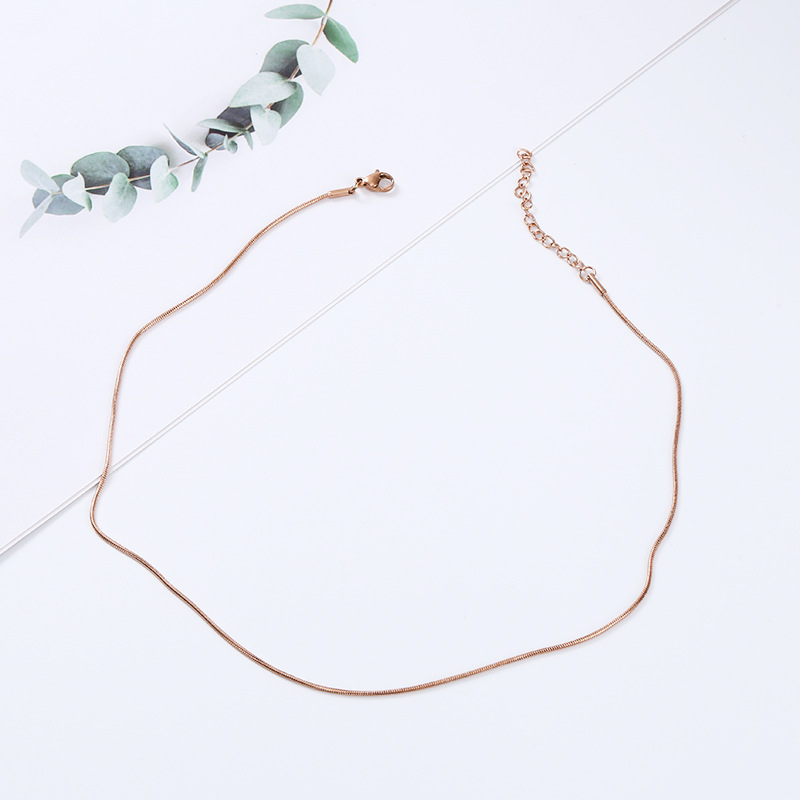 rose gold color 0.9MM thick *40 5CM long