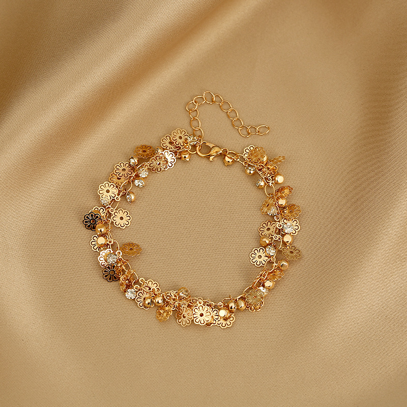 Gold-tone anklet