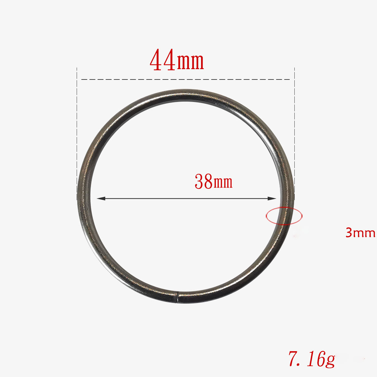 15:Gun color inside 38x3mm