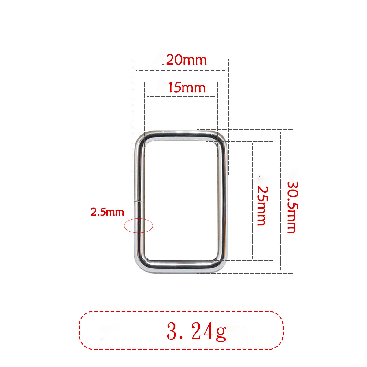 2/5x25x15mm