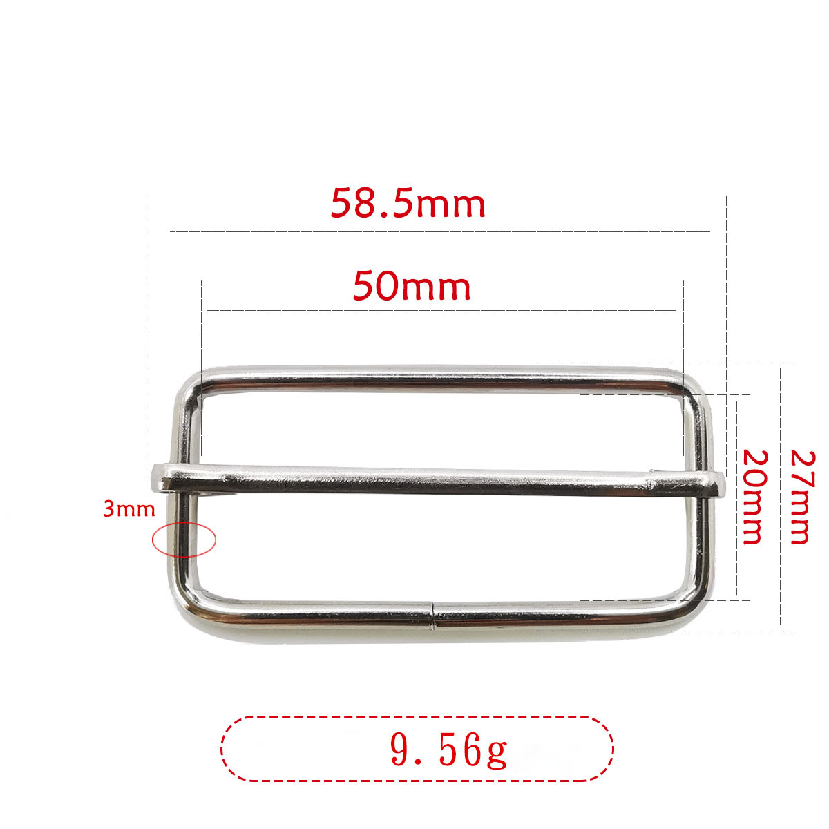 16:3x50x20mm