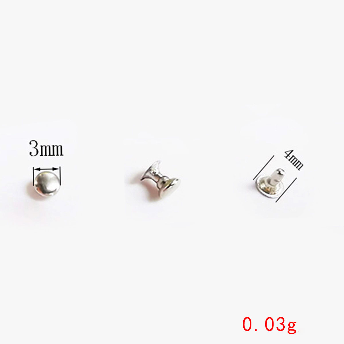 3mm silver