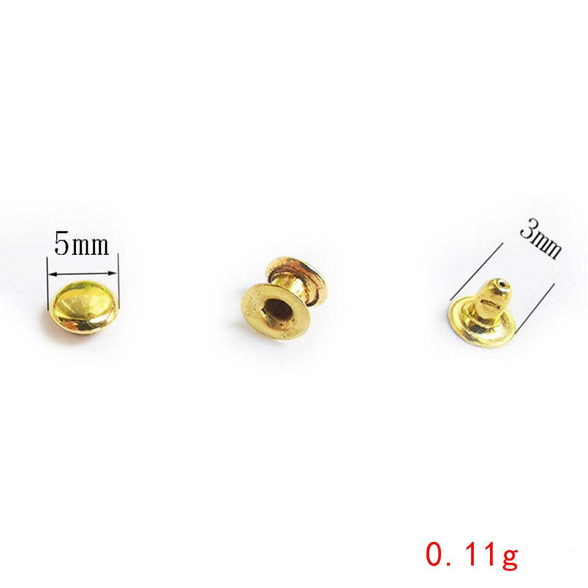 5mm gold