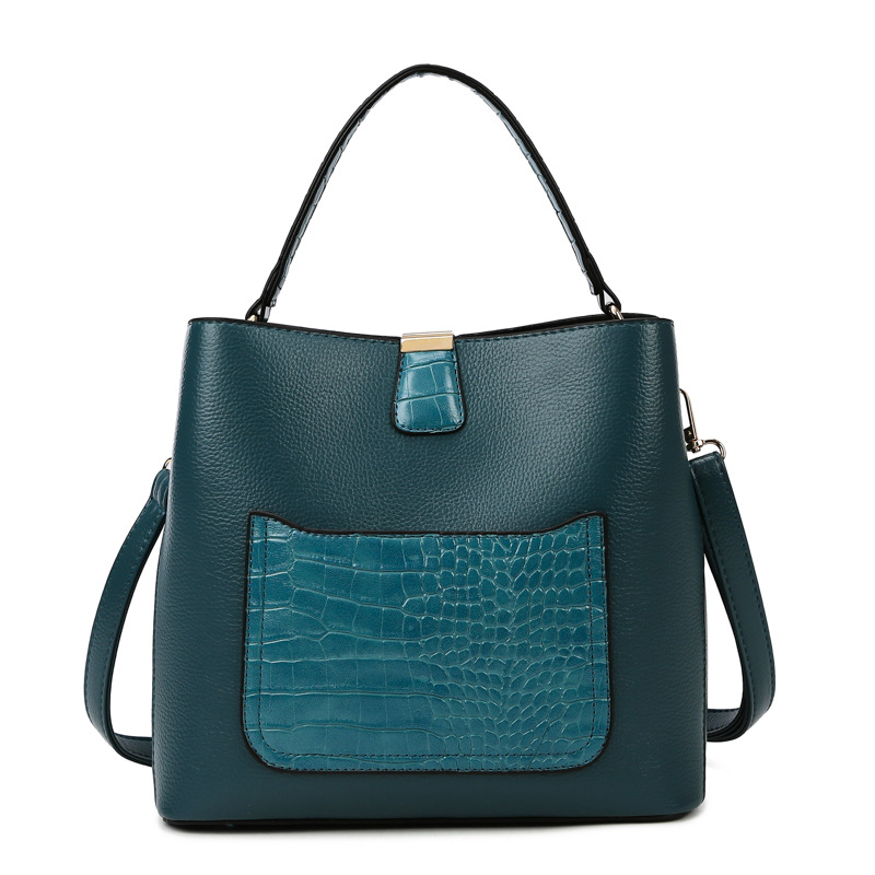 Peacock blue single bag