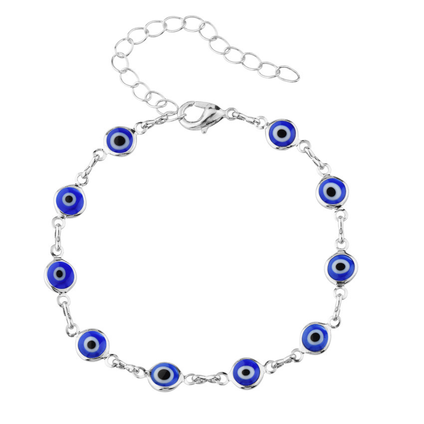 Evil Eye Blue Silver 19cm