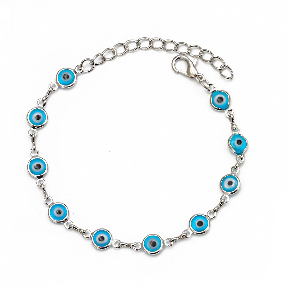 Evil Eye Lake Blue Silver 17.5cm+5cm