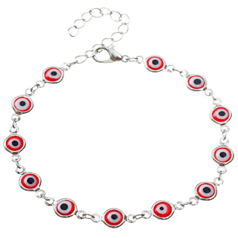 Evil Eye Red Silver 17.5cm+5cm