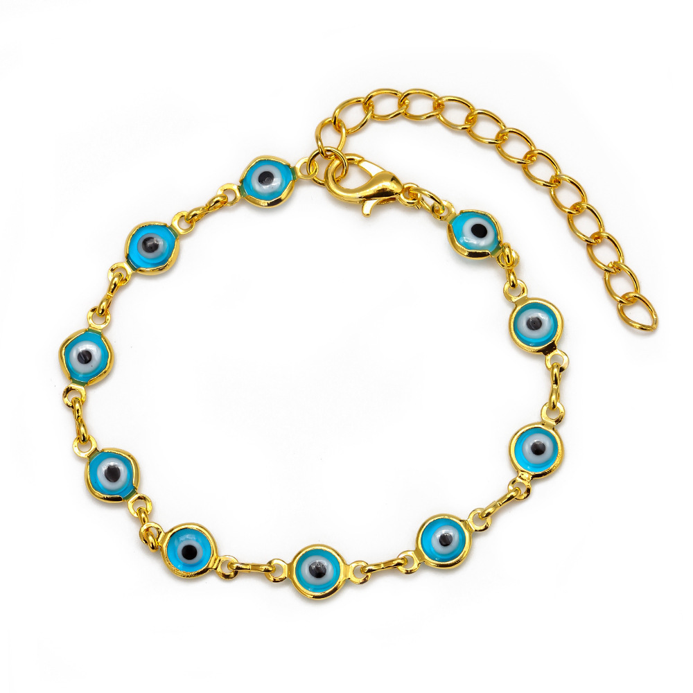 Evil Eye Lake Blue Gold 17.5cm+5cm