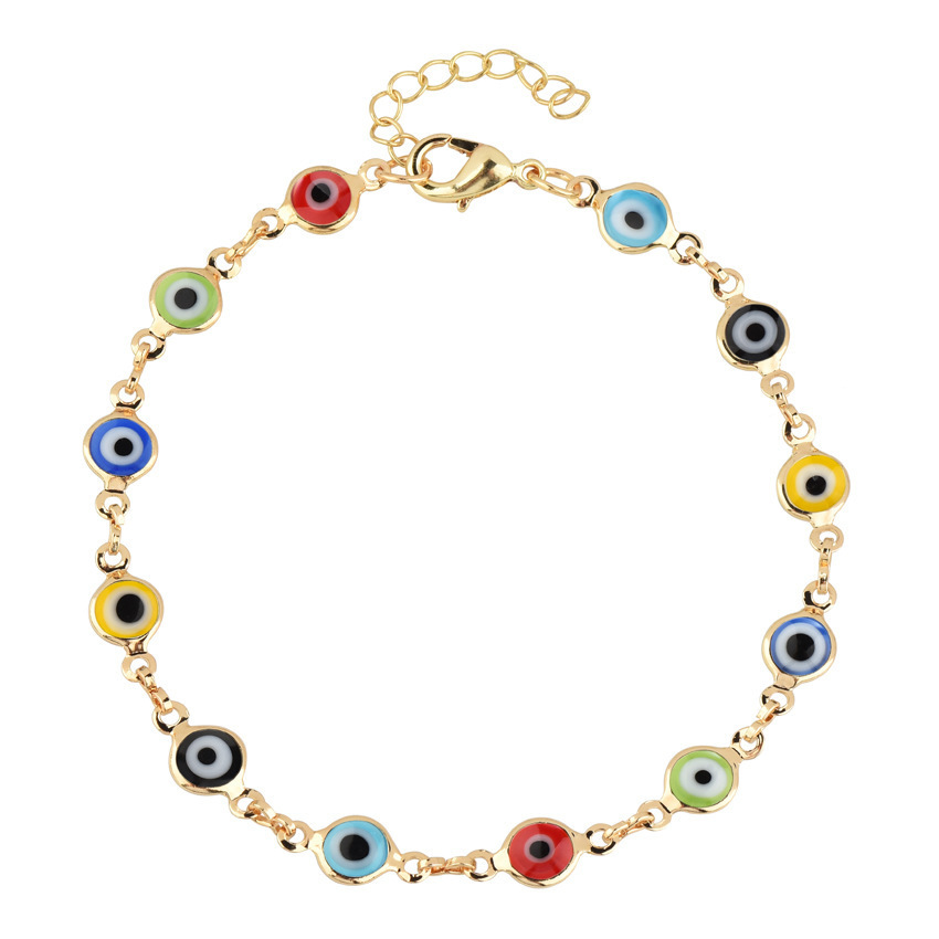 Evil Eye Mixed Gold 17.5cm+5cm