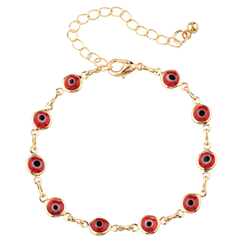 Evil Eye Red Gold 17.5cm+5cm