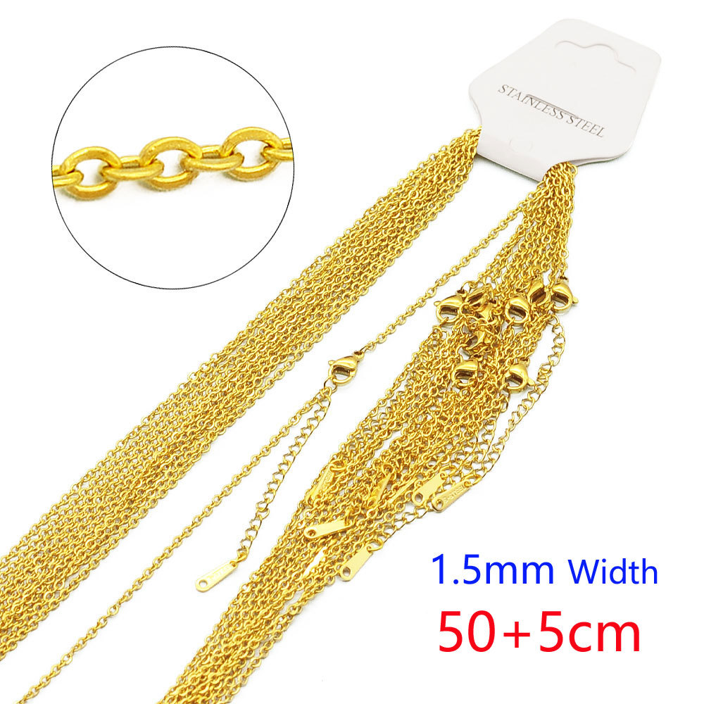 13:gold color1.5mm-50 5cm