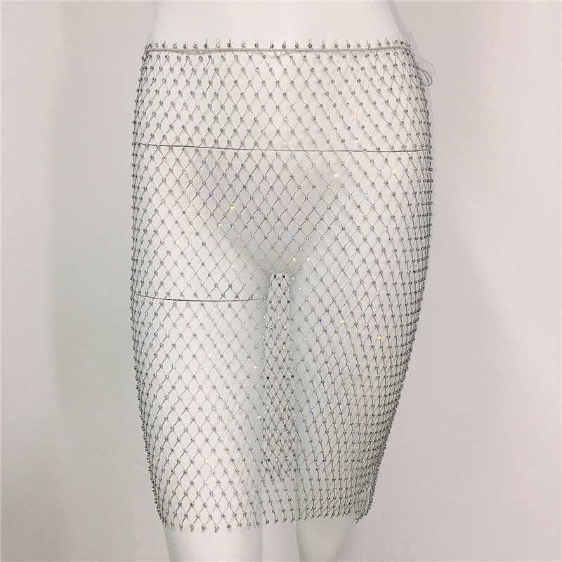 silver skirt GC133