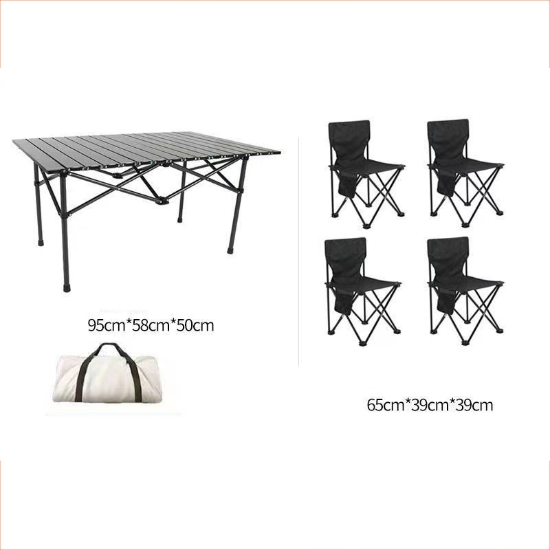 Five-piece black table