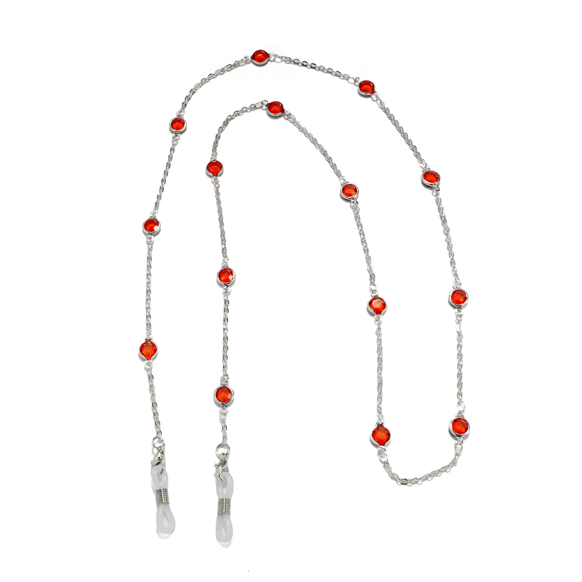 2:Red diamond - silver chain