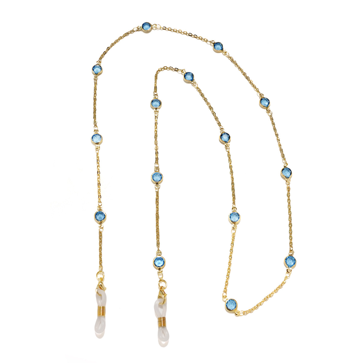 5:Blue diamond - gold chain