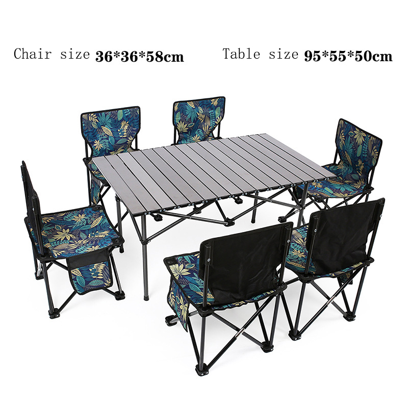 Black long table seven sets