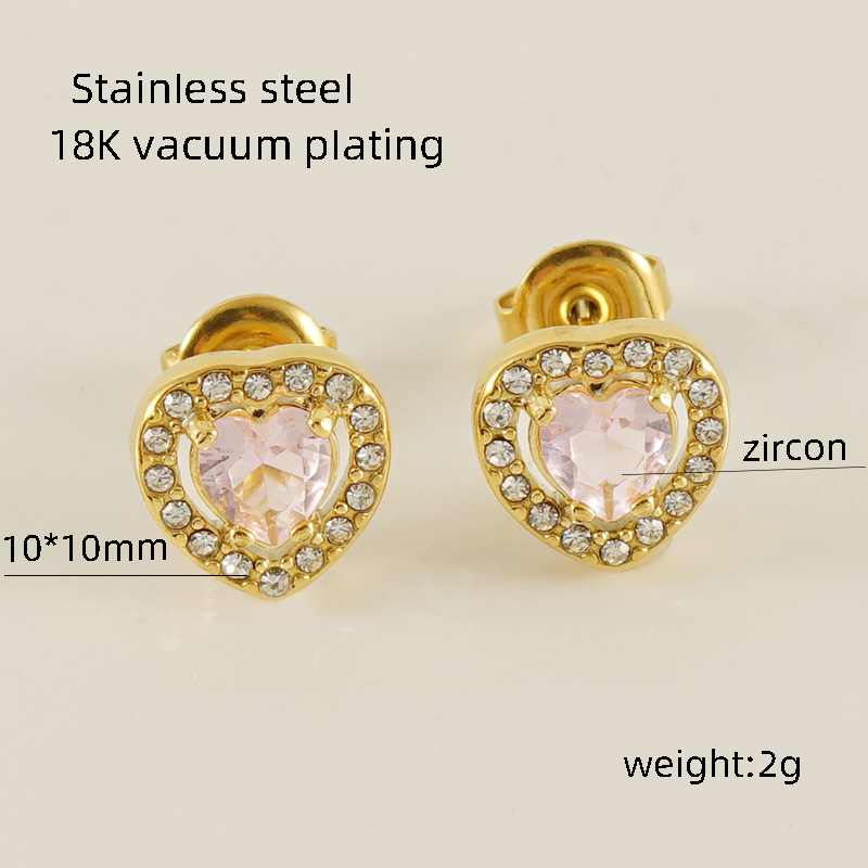 4:Heart-shaped (pink zirconium)