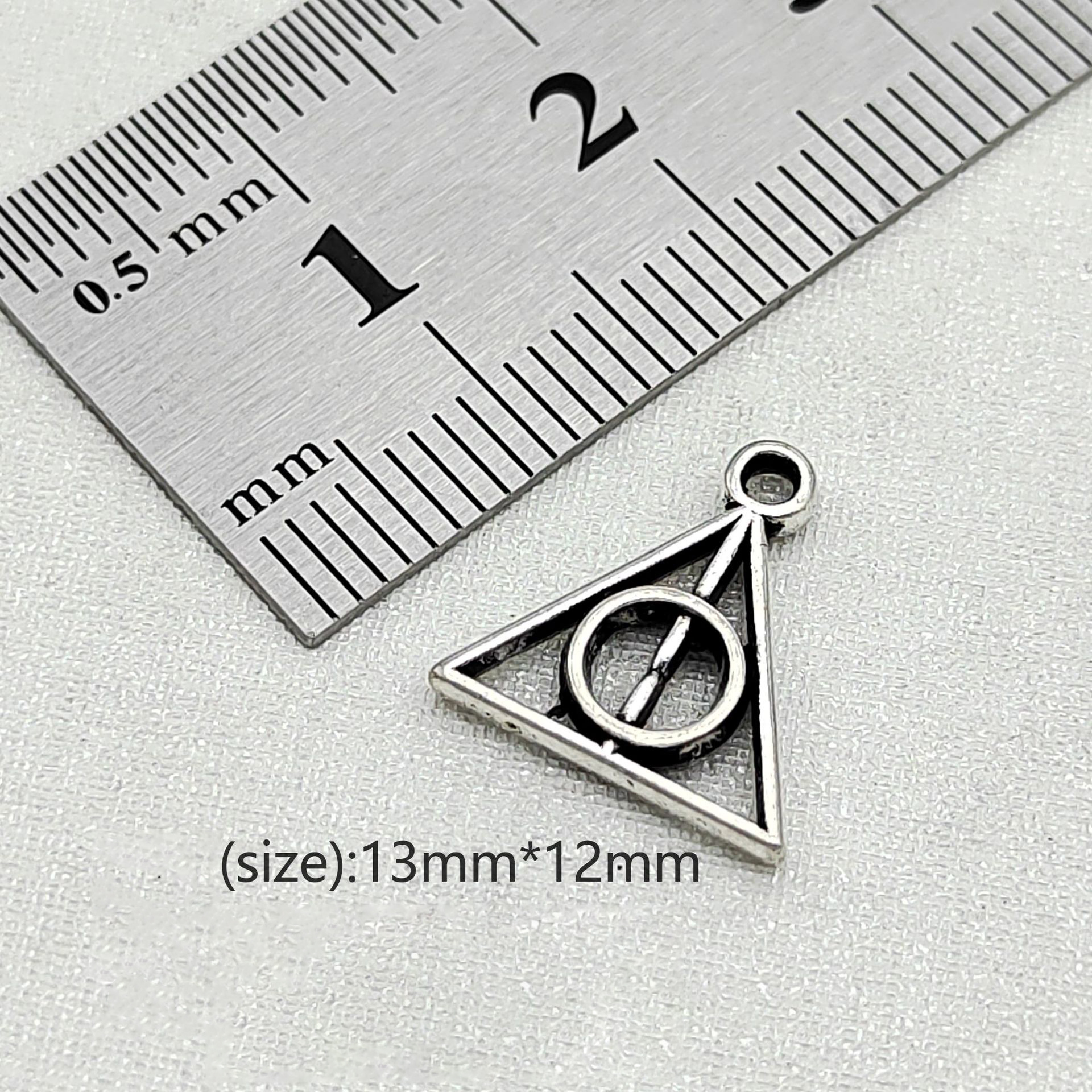 3:antique silver color 13x12mm