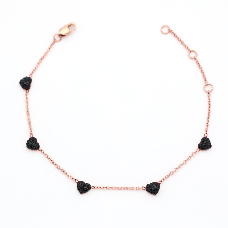 2:Rose gold (black peach heart)