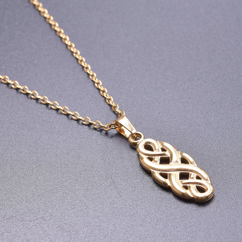 gold color plated necklace