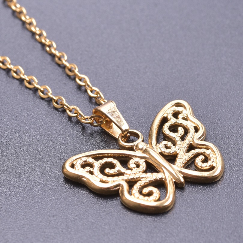 gold color plated necklace