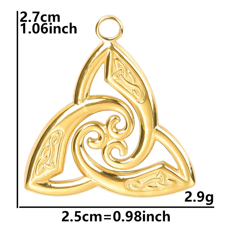 3:gold color plated pendant