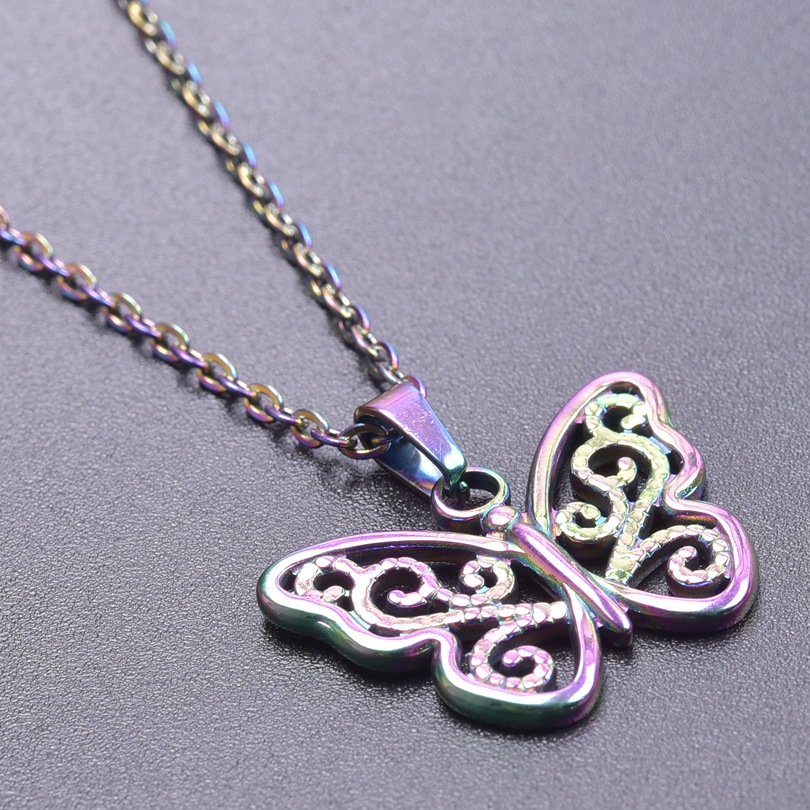 5:multi-color plated necklace