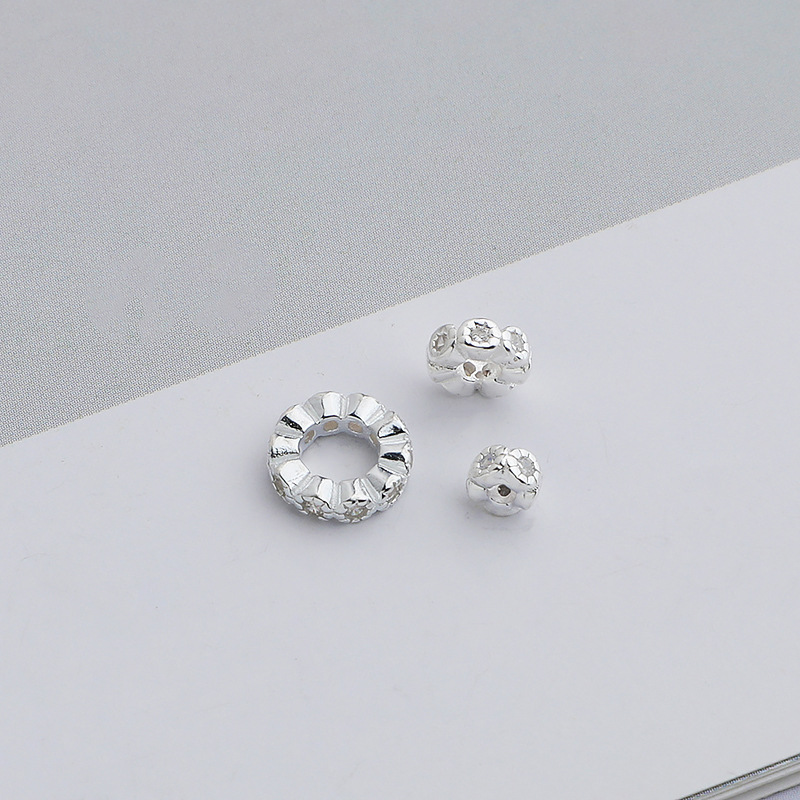 silver 4x2mm, Internal diameter 2mm