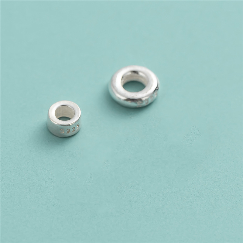 silver 3.5x1.9mm, hole 2mm