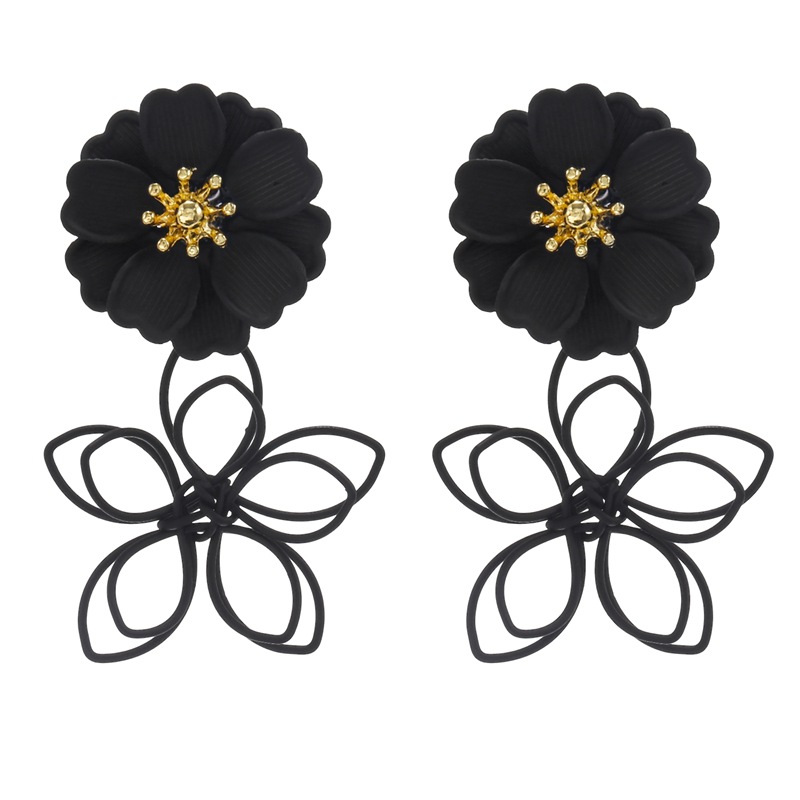 1:SR1066-Black Flower