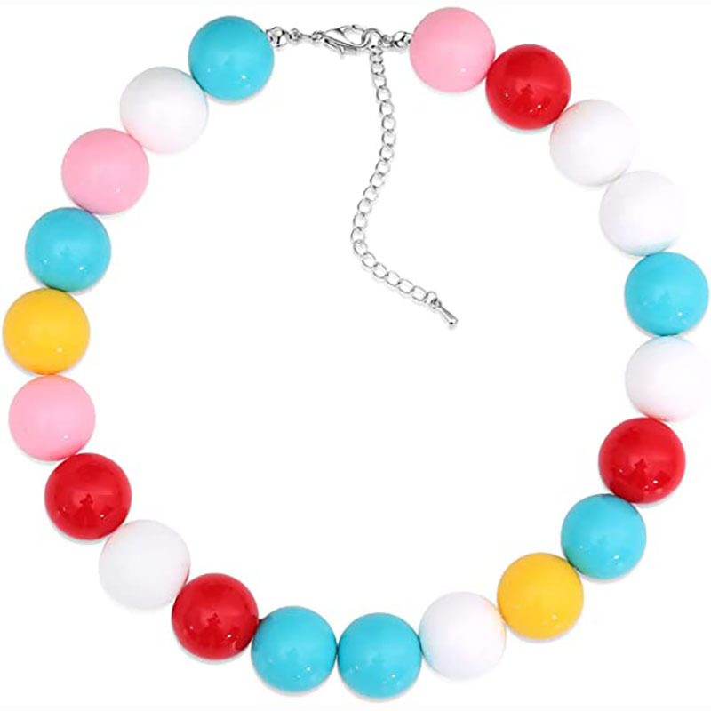 multi-colored necklace 45+5cm